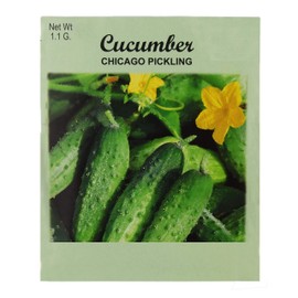 Set of 50 Cucumber Chicago Pickling Vegetable Seed Packs - 100% GMO Free - Heirloom - Black Duck Brand (50, Cucumber- Chicago Pickling)