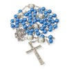 Nazareth Store - Rosario de abalorio de perlas blancas con