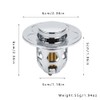 Magik 2-4 Pcs Bathroom Sink Stopper Pop Up Drain Plug