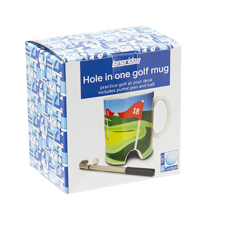 Longridge Golf Mug and Mini Putter - White