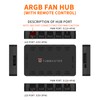 TUMMASTER ARGB Fan HUB 5V-3Pin LED Hub 4 Pin PWM