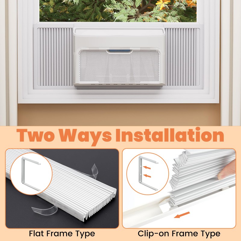 GCGOODS Window Air Conditioner Side Panels, Adjustable Window AC Side