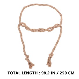 BESPORTBLE Gothic Style Pastor Waist Belt Braided Rope Belt for Cosplay Costume Long Decorative Waist Cord for Robes Trousers and Clerical Attire