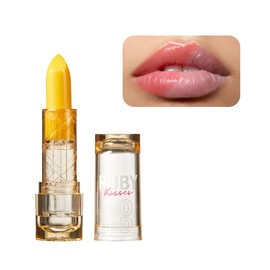 Ruby Kisses Staining Mood Lipstick, pH Color Changing Lip Balm Tint, Lightweight Hydrating Formula with Coconut Oil, Temperature-Reactive Long Lasting Satin Finish Color, Banana Scented