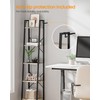 Hzuaneri Ladder Shelf, Bookshelf Bookcase, Freestanding Corner Storage Shelve with
