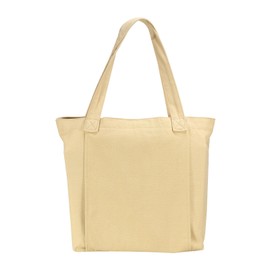 PATIKIL Yoga Mat Bags, Yoga Tote Carrier Shoulder Bag with Mat Pocket Carryall Canvas Tote Yoga Gym Bags for Travel Office Beach Gym Pilates Workout, Beige