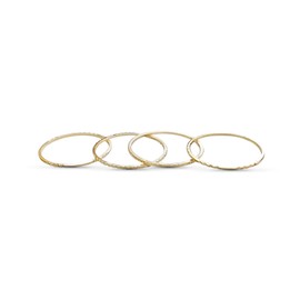 Gold rings,Stacking rings,Set of 4,knuckle rings,dainty ring,size 5 US,Minimalist Simple rings set