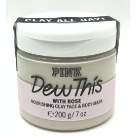 Victoria's Secret 3 VICTORIA'S SECRET DEW THIS WITH ROSE NOURISHING CLAY FACE & BODY MASK 7 OZ