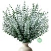 50 Pcs Eucalyptus Stems Artificial Eucalyptus Leaves,Fake Eucalyptus Plants
