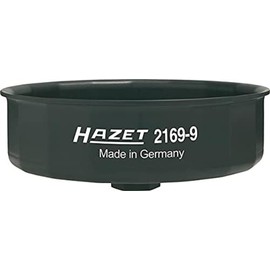 Hazet Oil Filter Wrench External Hexagon 24 mm, Square, Hollow 12.5 mm, 1/2 Inch 15-Point Profile, Pack of 1, 2169-9