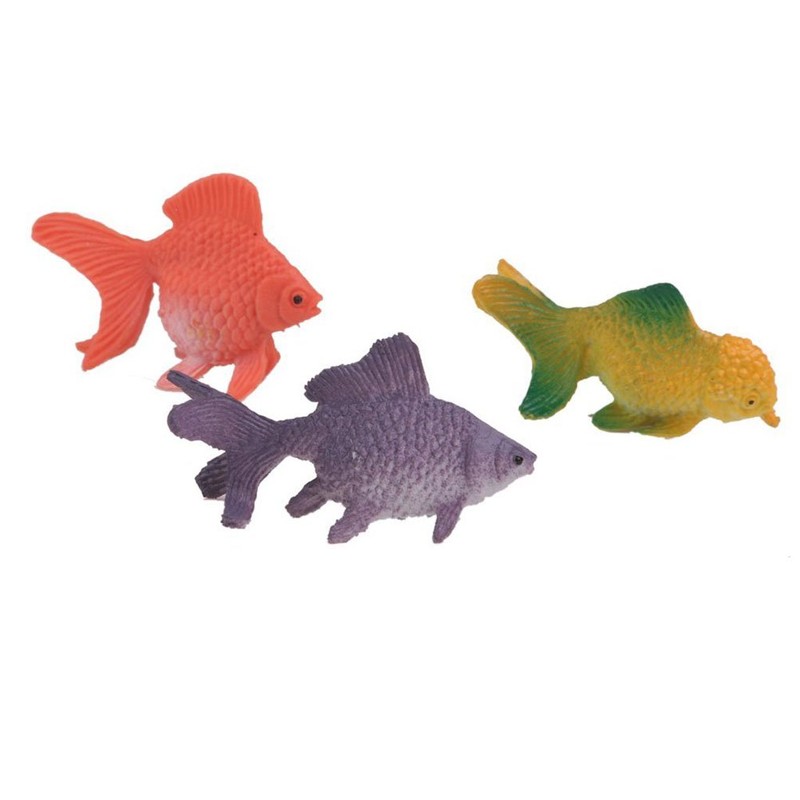 12Pcs Model Plastic Goldfish Toys Set Teaching props
