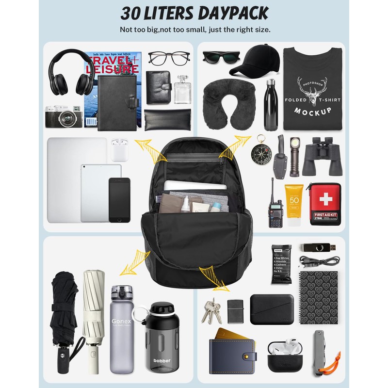 Gonex 30L Ultra Lightweight Packable Daypack Handy Foldable Camping Outdoor