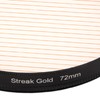 Gold Streak Digital Camera Lens Filter Antiscratch Optical Glass Aluminum