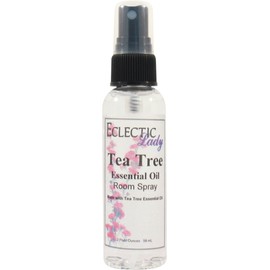Tea Tree Room Spray, 2 Ounces, No Artificial Colors, Parabens, or Preservatives - Fragrant Aromatic Room Mist For Home, Room, Office, Made With Essential Oils