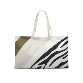 Le Jardin du Lin Printed Shopping Bag, Reusable Bag, Foldable, Fabric Bag with Two Long Handles, Size: 50 x 40 cm
