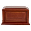 Handcrafted Solid Cherry Wood Funeral Cremation Urn Box for Human