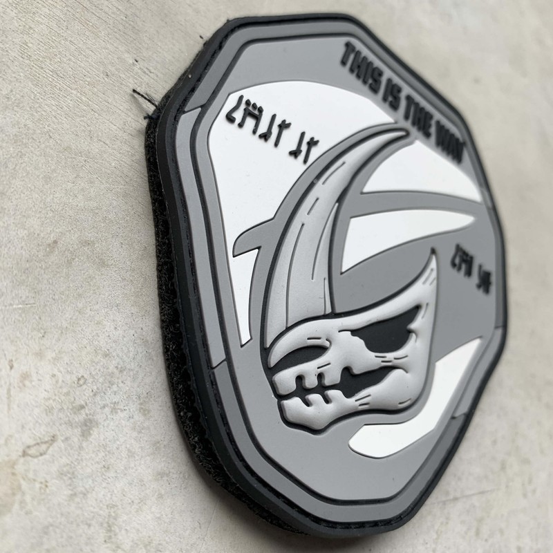 Mudhorn Skull Morale Patch with Hook Velcro
