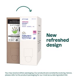 ATTITUDE Liquid Laundry Detergent Refill, EWG Verified, HE Compatible, Plant-Based & Vegan, Natural Laundry Soap, Unscented, 160 Loads, 135.26 Fl Oz