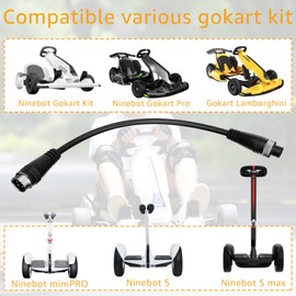 4-Pin by Segway Go Kart Kit Extension Cable, Compatible with Ninebot Gokart Pro, S-MAX, Mini PRO Lengthen Adapter Cable Accessories
