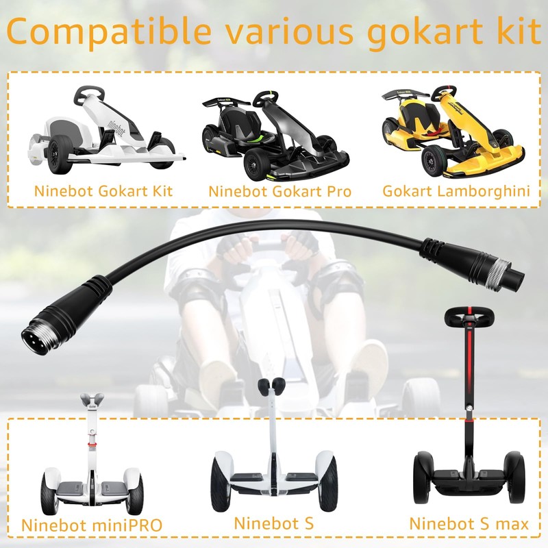 4-Pin by Segway Go Kart Kit Extension Cable, Compatible with