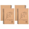 4Pcs Kraft Paper Sketchbook Retro Sketch Pad HandPainted Thick Art