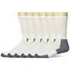 Thorlos Mens Xj Max Cushion Crew Running Socks, White/Navy (6