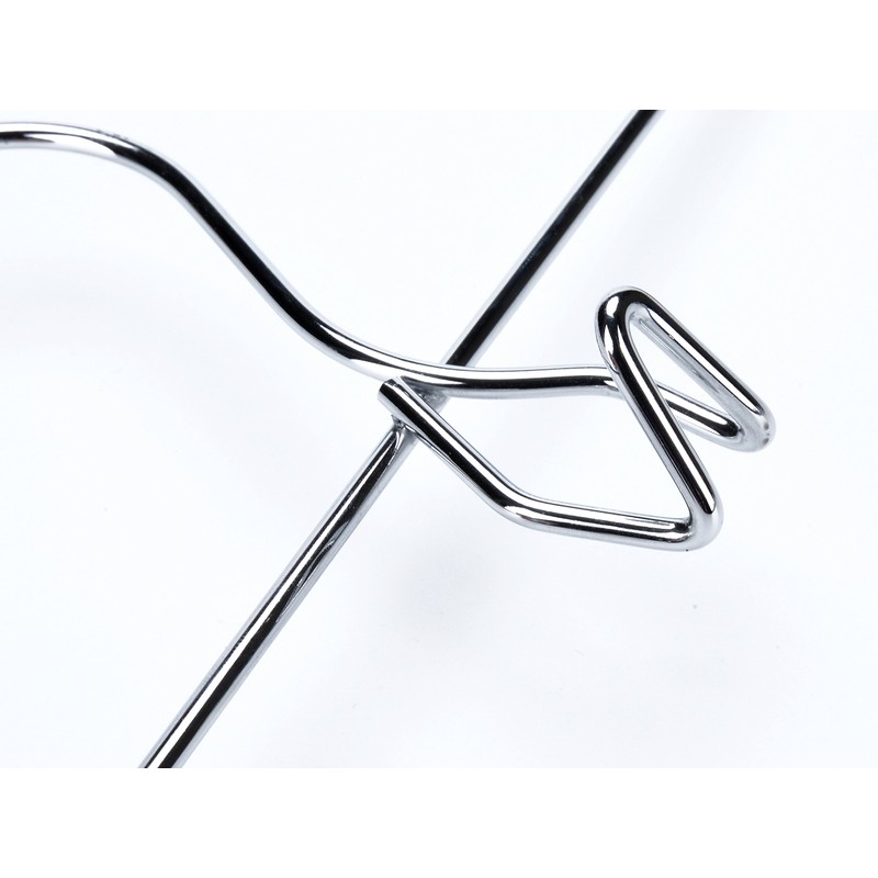 6 Quality Pants Hangers Heavy Duty Add-on Skirt/Slack Metal Hanger,