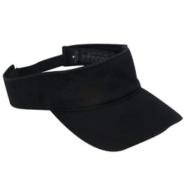 Dorfman Pacific Co. - Visera de Sarga Lavada para Hombre, Negro, Talla única
