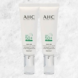 AHC / 592813 AHC Safe On Essence Sun Cream SPF50+ PA++++ 50ml 2pcs / Folding screen extract hypoallergenic / Cica cream sun care / / 592813 AHC 세이프온 에센스 선크림 SPF50+ PA++++ 50ml 2개 / 병풍추출물 저자극 / 시카크림 선케어
