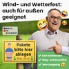 DankeDir! Pakete hier abgen - Plastic Sign 30 x 20