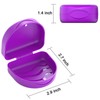 Orthodontic Mouthguard Case Dental Retainer Case-Purple