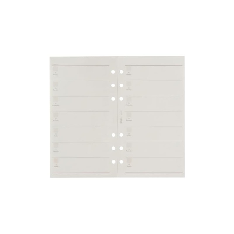 Bindex 307 Personal Organizer Refill, Bible Size, 6 Holes, Efficiency