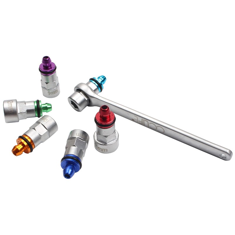 Cclife 8-Piece Brake Bleeding Key, Bleeder Key, Brake Bleeder Tool,