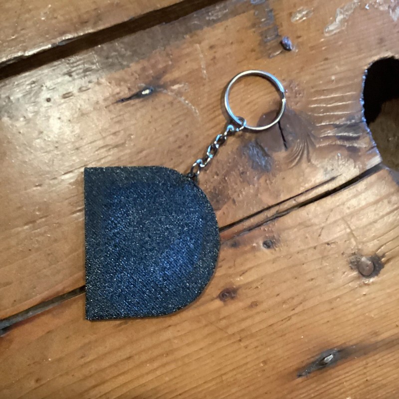 Cummins Logo Black 3D Printed Keychain