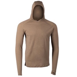 Eberlestock Lochsa Merino Hoody, Enhanced Sun Protection, 180 GSM, Dry Earth, Medium