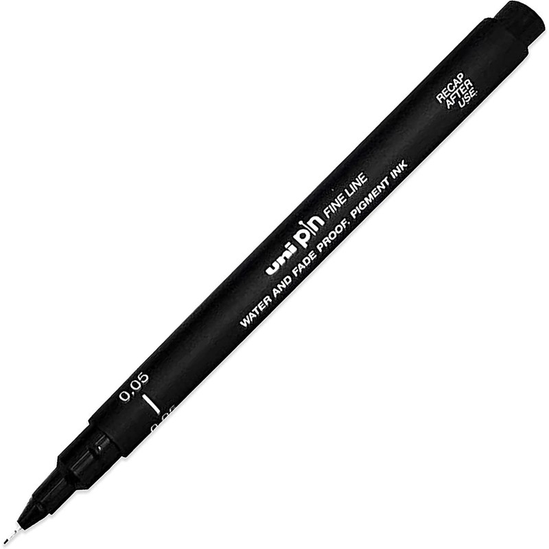 Uni Pin Fineliner Drawing Pens with Ink 0.05 to 0.8