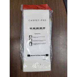 For Carpet Pro 6pk Carpet Pro Vacuum Bags, Part CPP-6, Qty-1PK