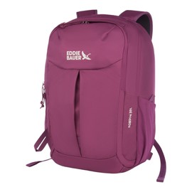 Eddie Bauer Robson Backpack 30L | Everyday Carry | Work | Travel | Commuter | Padded Laptop Sleeve | Stretch Bottle Pockets | Lightweight | Durable - Dark Purple