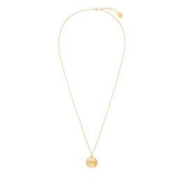 s.Oliver 2031400 Women's Necklace 925 Sterling Silver with Synthetic Zirconia 42 + 3 cm Gold Coin Comes in Jewellery Gift Box, Sterling Silver, Cubic Zirconia