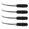 Create idea 4pcs 75-300 Ohm VHF/UHF/FM F-Head Antenna Transformer 17cm