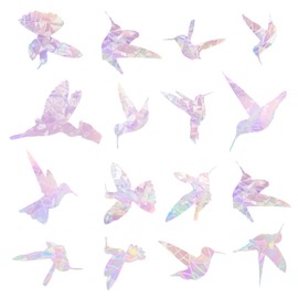 21 Pieces Window Sticker,Glass Stickers for Windows,Window Stickers to Deter Birds,Bird Stickers,Bird Window Stickers Anti Collision(Hummingbird)