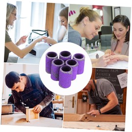 Baluue 100pcs Nail Drill Sanding Bands Grit Polisher for Nail Art for Manicure Pedicure Suitable for Home Use