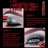 Black Silvery Shimmer Eyeshadow Stick, 2-in-1 Pearlescent Cream Eye Shadow,