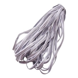 WANDIC Reflective Piping Strips 7.2" Silver Reflective Edging for Clothes, Hats and Handbags