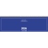 BRUNNEN Querterminbuch Mod. 774 2026 | 326×102 mm, Karton, blau