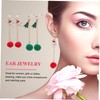 Abaodam 3sets Unique Christmas Earrings Women Tassel Drop Santa Earring