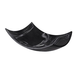 Creative Scents Black Marble Look Decorative Bowl, Coffee Table Decor for Living/Dining Room, Modern Black Catch-All Key Dish Decorations for Entryway, Black Decor - Fruit Bowl for Kitchen Counter