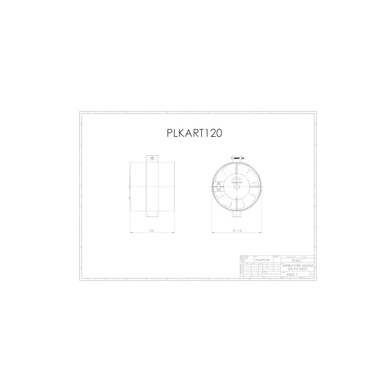 plikc Axial Vacuum Cleaner 100% Made in Italy (Hole Diameter