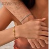 Pulseras Ajustables de Pareja Nudo de Amor Acero Inoxidable Oro
