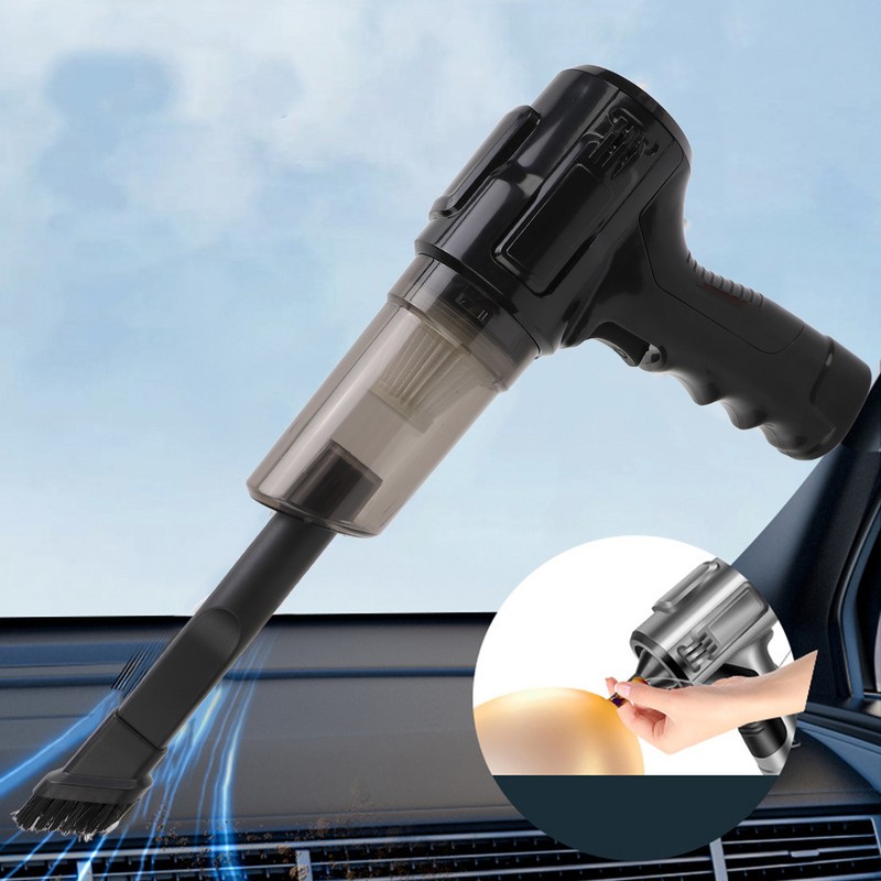 Car Vacuum Cleaner Cordless Black Handheld High Power Car Air